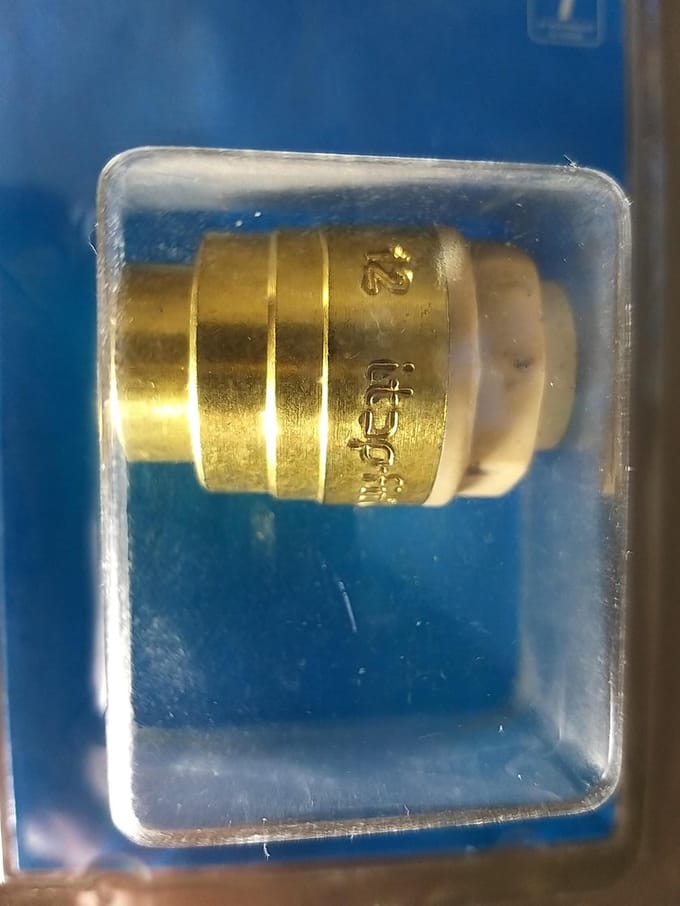 Plieger Push fitting eindkap12mm 1st kIWa