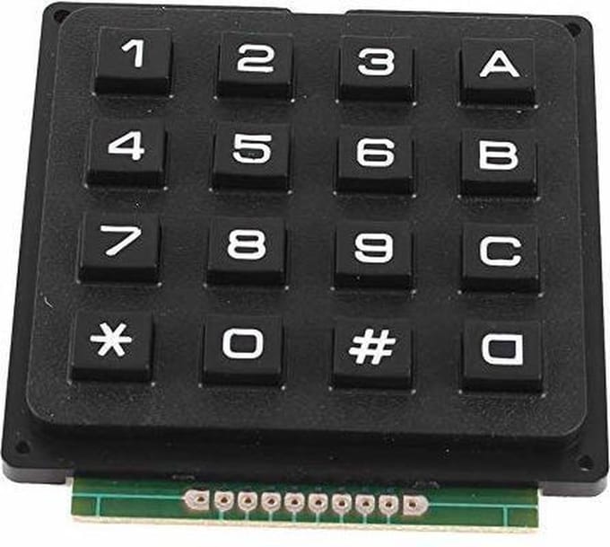 OTRONIC® 4x4 matrix keypad zwart