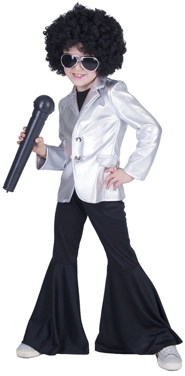 Disco Fever kostuum zilver kind