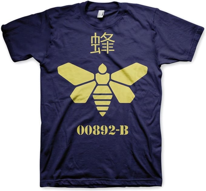 Breaking Bad Methlamine Barrel Bee T-shirt Navy