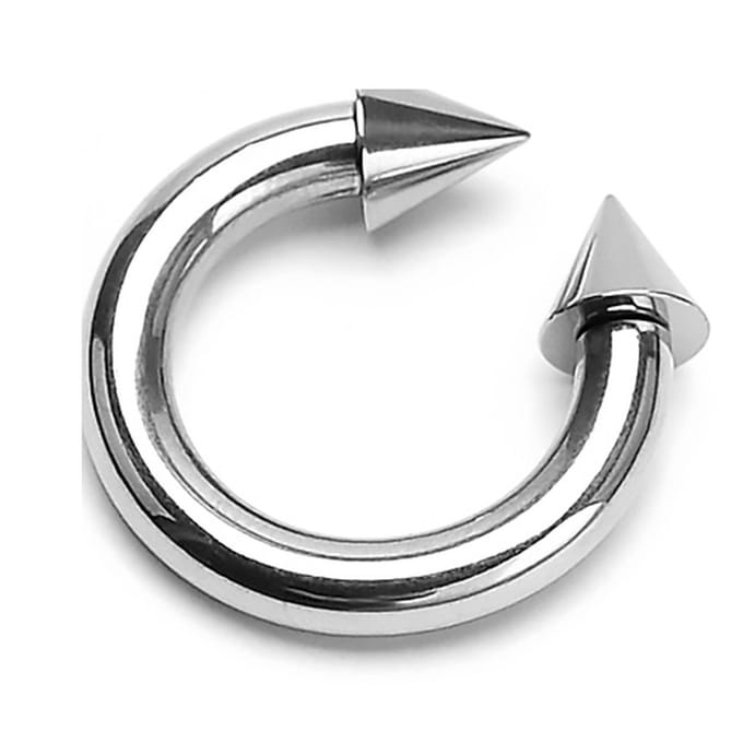 Horseshoe punt 4x16x8 mm - zilver - LMPiercings