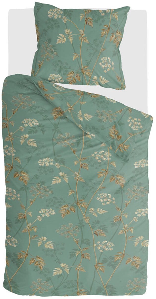 Byrklund Dekbedovertrek Vera - 140x220 - 80% Polyester / 20% Katoen - Groen