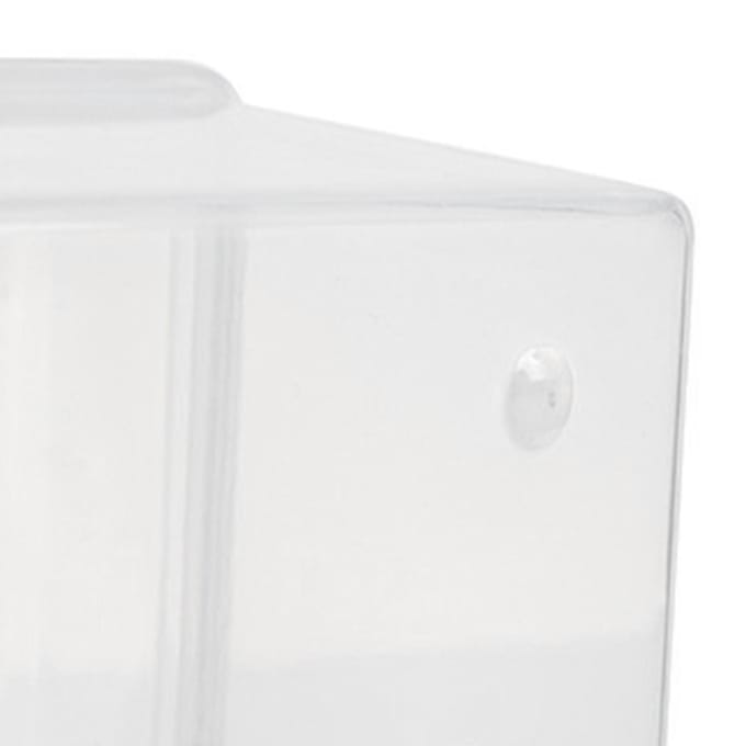 Transparante Opbergdoos Veelzijdig Draagbaar Handvat Ontwerp Opbergcontainer Bak voor Thuis Desktop white