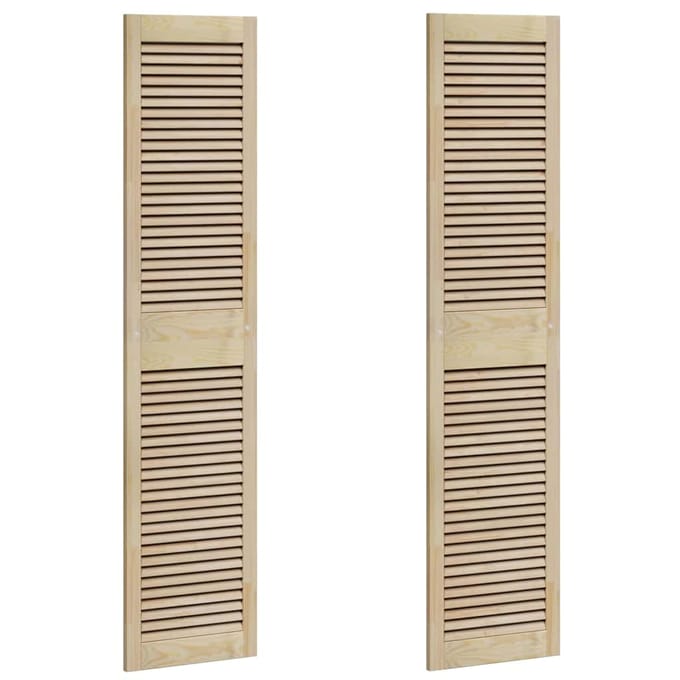 vidaXL - Kastdeur - 2 - st - Naturel - 170 - x - 39,5 - cm - Massief - grenenhout