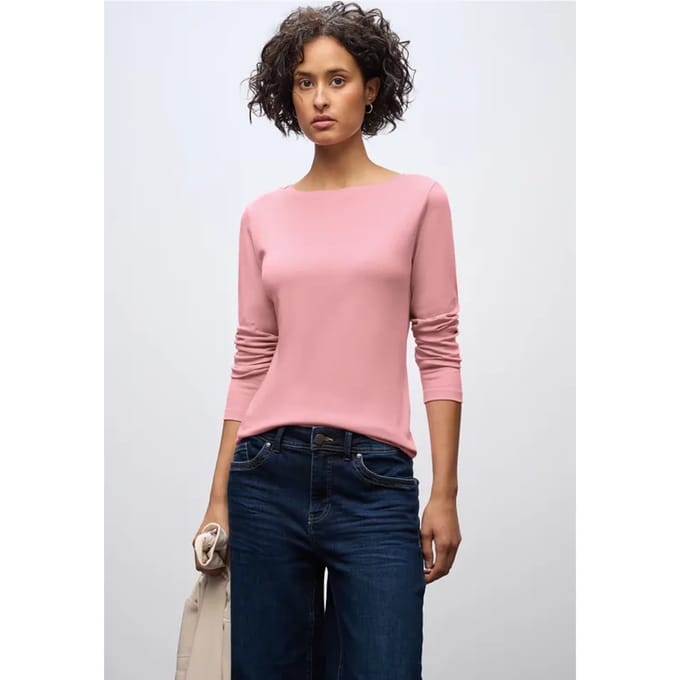 Basic shirt met lange mouwen