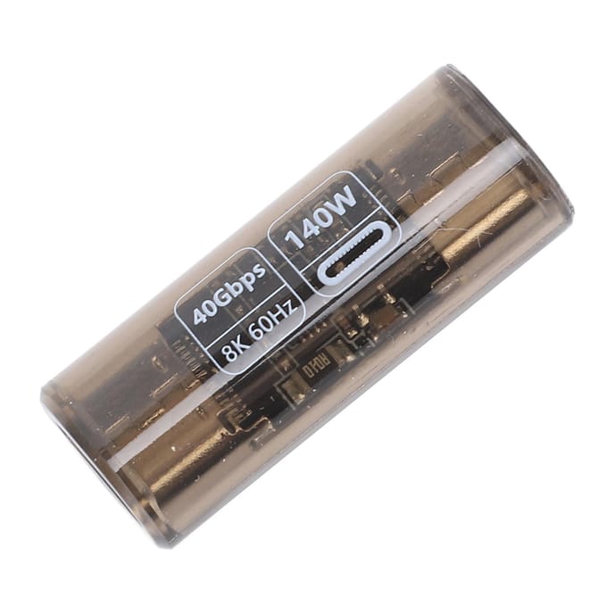 Adaptateur USB C 140W PD3.1 Charge Rapide USB4.0 Type C Femelle vers Femelle Convertisseur avec Numérique