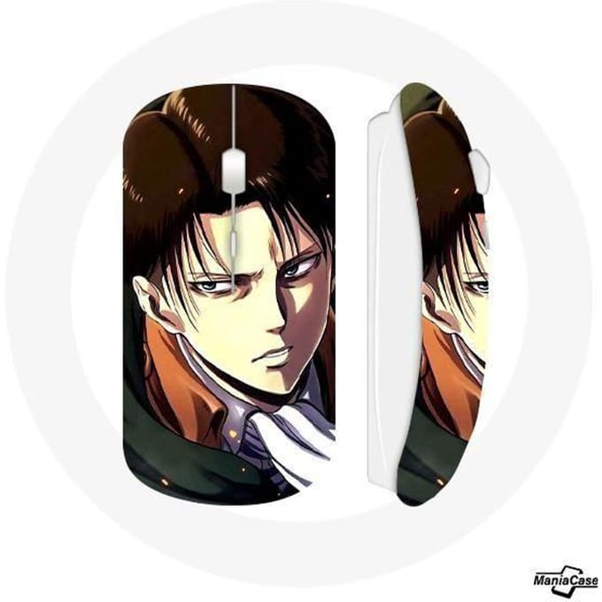 Levi Ackerman Manga-aanval op Titan draadloze muis