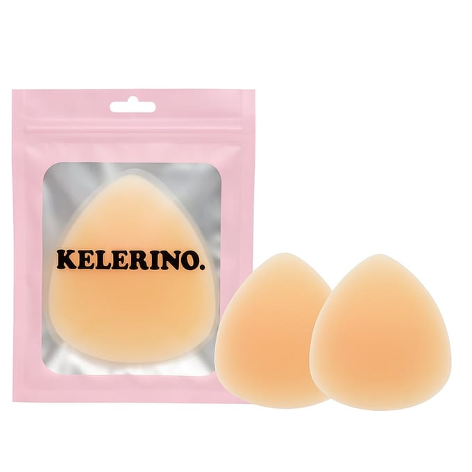 KELERINO. Push-Up Nipple Covers – Champagne – Herbruikbaar – Set van 2