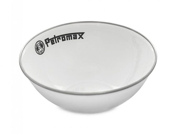 Petromax geëmailleerde kommen wit 2 stuks (1 liter)