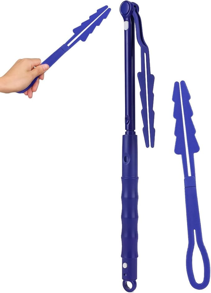 Reserve Handgrepen - Telescoopstang Set - Stof Verwijderen - Instelbare Lengte - 2 stuks - Blauw