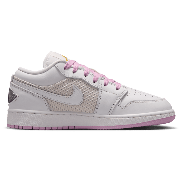 Jordan AJ1 Low Kindersneakers - Wit - Maat 35.5 - Mesh/Synthetisch