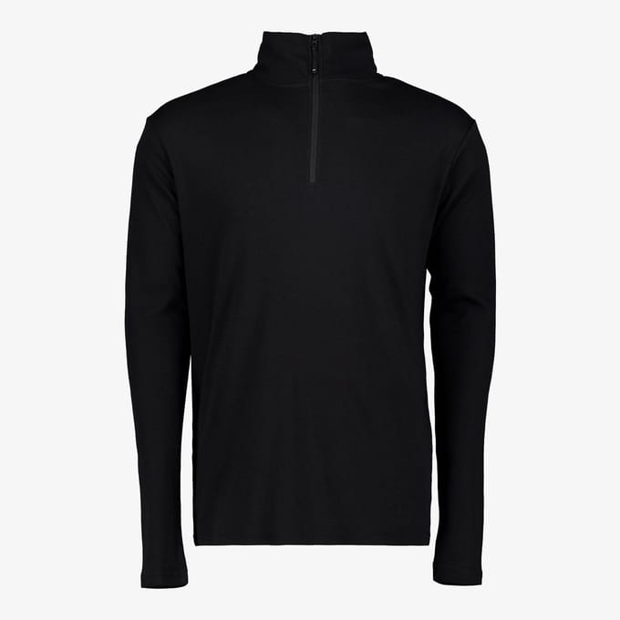 Mountain Peak heren thermoshirt met rits zwart - Maat M