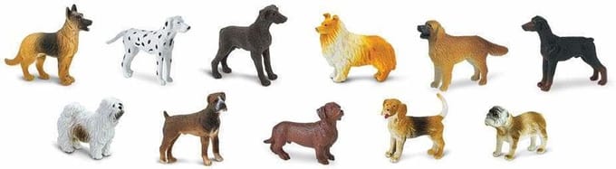Safari Speelfiguren Toob Set - Honden