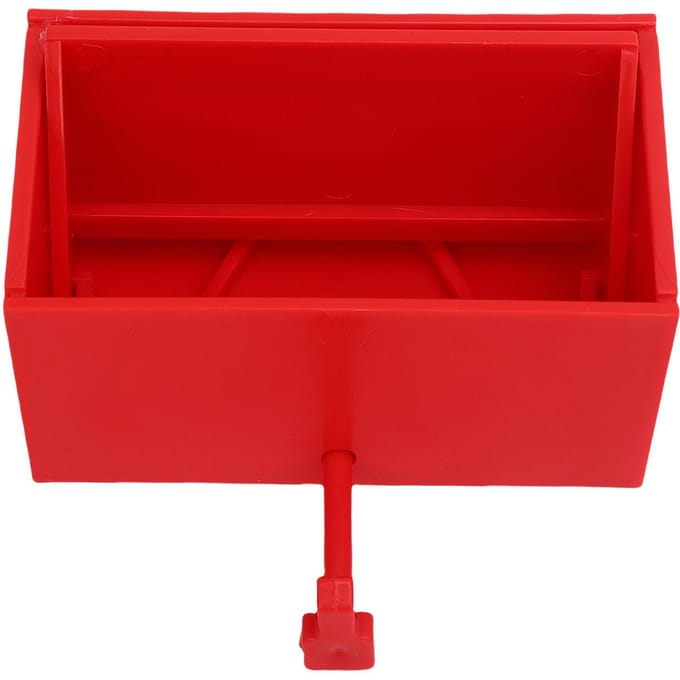 Autogarage Sleutelhanger met Openende Deur Decoratieve Wandgemonteerde Sleutelhanger voor Entree Rood