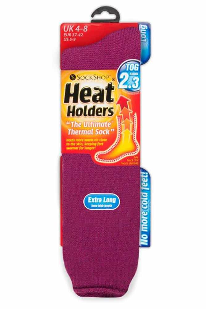 Heat Holders Dames Extra Lange Thermosokken 4-8 - Diepe Fuchsia