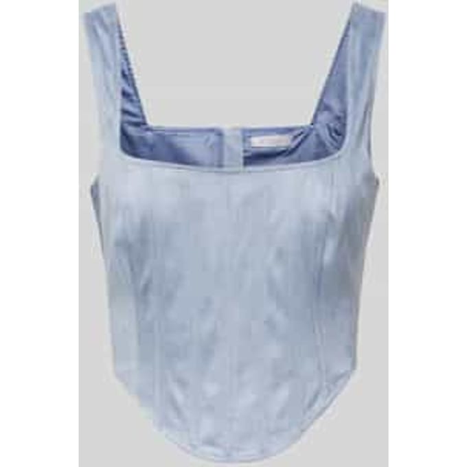 Korte top met vierkante hals, model 'ORIOLA'