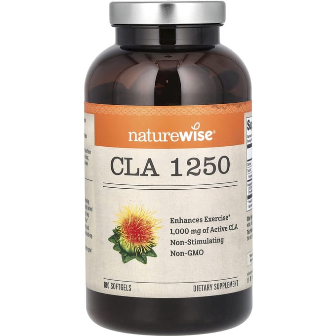 NatureWise, CLA 1250, 1 000 mg, 180 capsules molles
