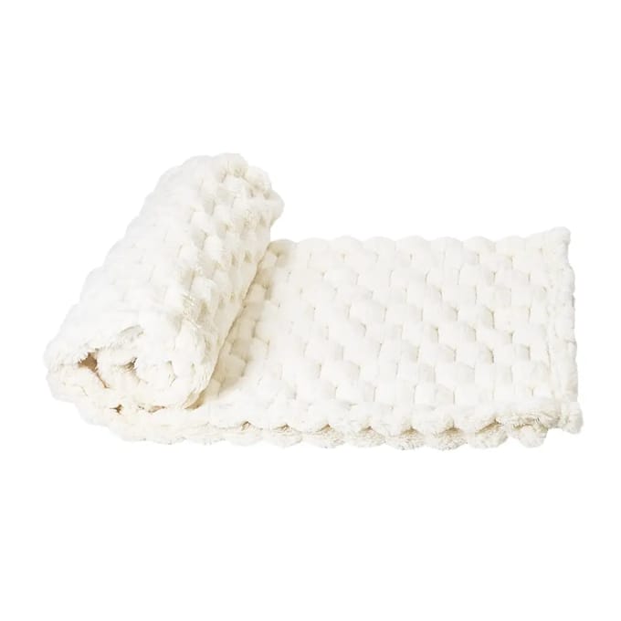 Nobby Plaid DIAMOND Classic 75 x 100 cm Creme