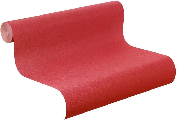 Rasch Fidusia 424225 Behang Uni Rood Vlies