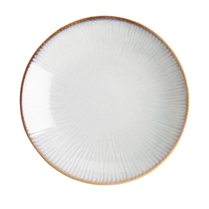 Olympia Drift Grey Coupe Low Bowls met reliëf, 260 mm (pak van 4)