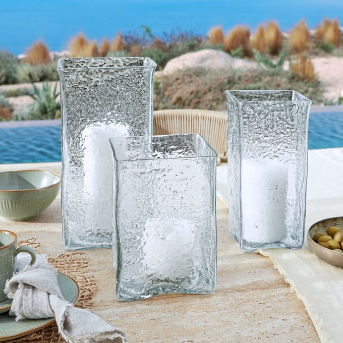 LOBERON Windlicht set van 3 Xarlac helder