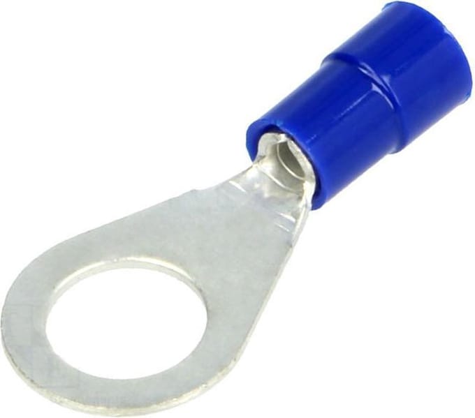 10x M8 Ring kabelschoen - Blauw - 1.5 tot 2.5 mm - Gatdiameter 8.2 mm