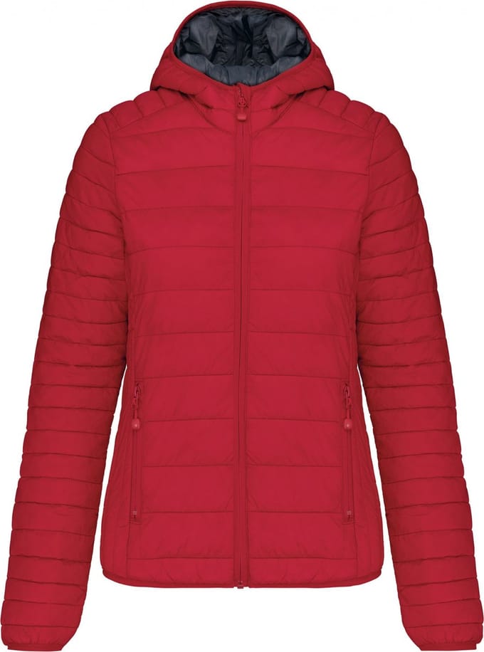 Kariban Ladies' lightweight hooded padded jacket K6111 - Red - S