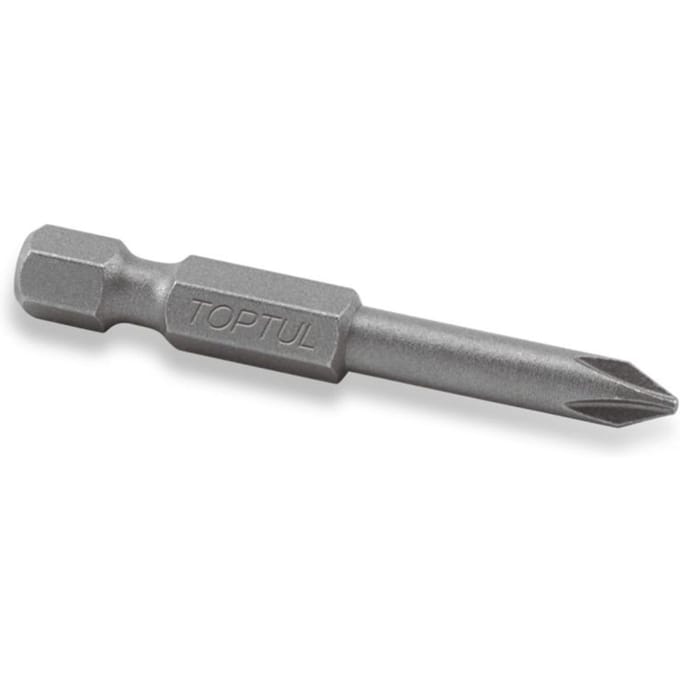 Kruiskopschroevendraaier bit TOPTUL 1/4 PH2, lengte: 50mm