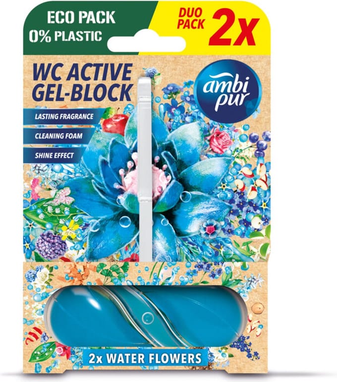 Ambi Pur Toiletblok Water & Bloemen 2 stuks