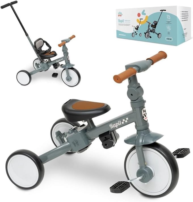 Evolutionaire 5-in-1 Loopfiets en Driewieler voor Kinderen van 1 tot 5 Jaar