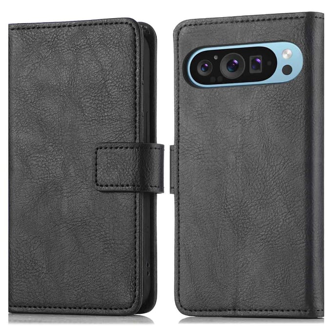 imoshion Hoesje - Geschikt voor Google Pixel 9 Pro XL - Luxe Bookcase - Zwart