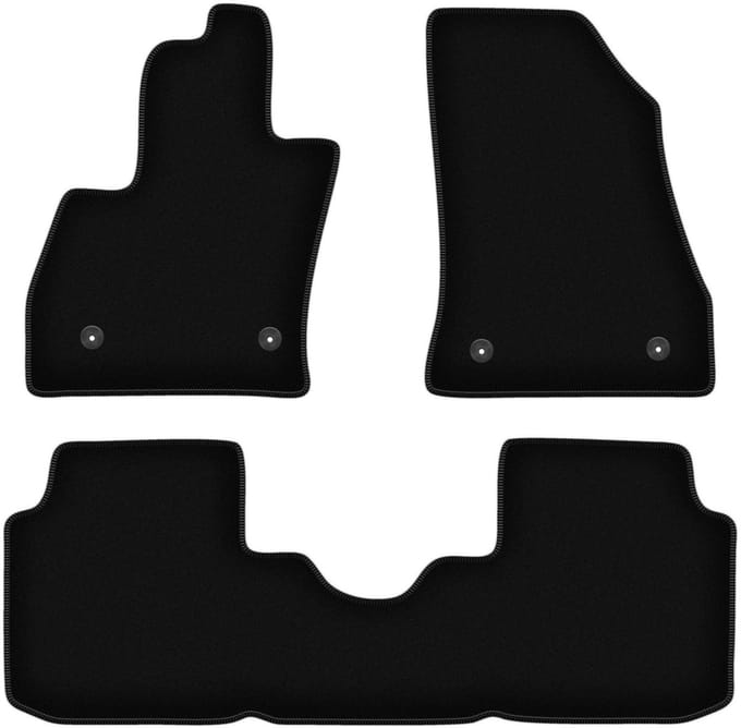 BASIC zwarte veloursmatten voor: Fiat 500L minivan (2012-)