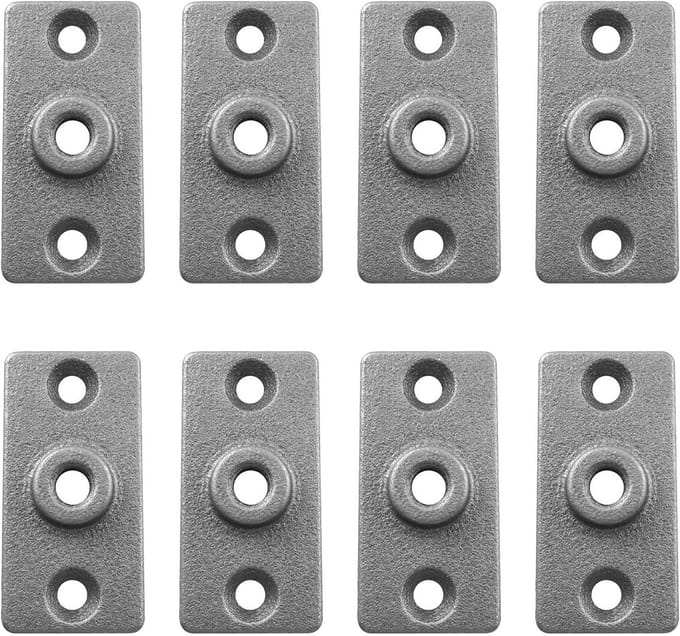 Plafondbeugel Montageplaat voor 3/8 Inch Schroefdraad - 8 Stuks Staal