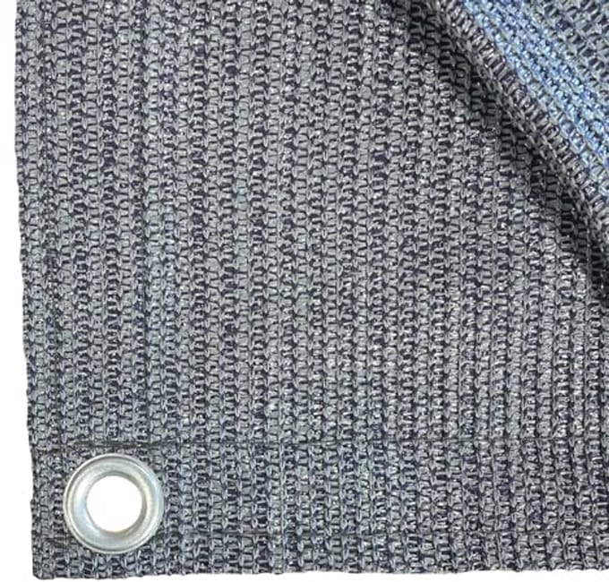 Ademend grondzeil 2.5 x 6.5 m blauw voor kamperen en caravanning
