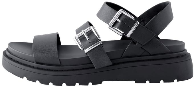 Next - Dames - Sandalen met dikke zool en gesp - Zwart