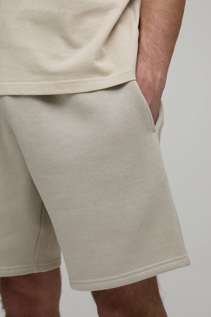 Essential Relaxed Fit Jersey Short | Stone | Size XS