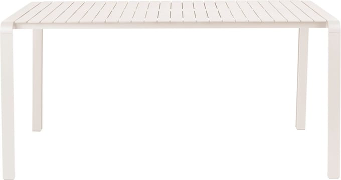 Zuiver Vondel Tuintafel 168,5x87 cm Clay Aluminium Wit