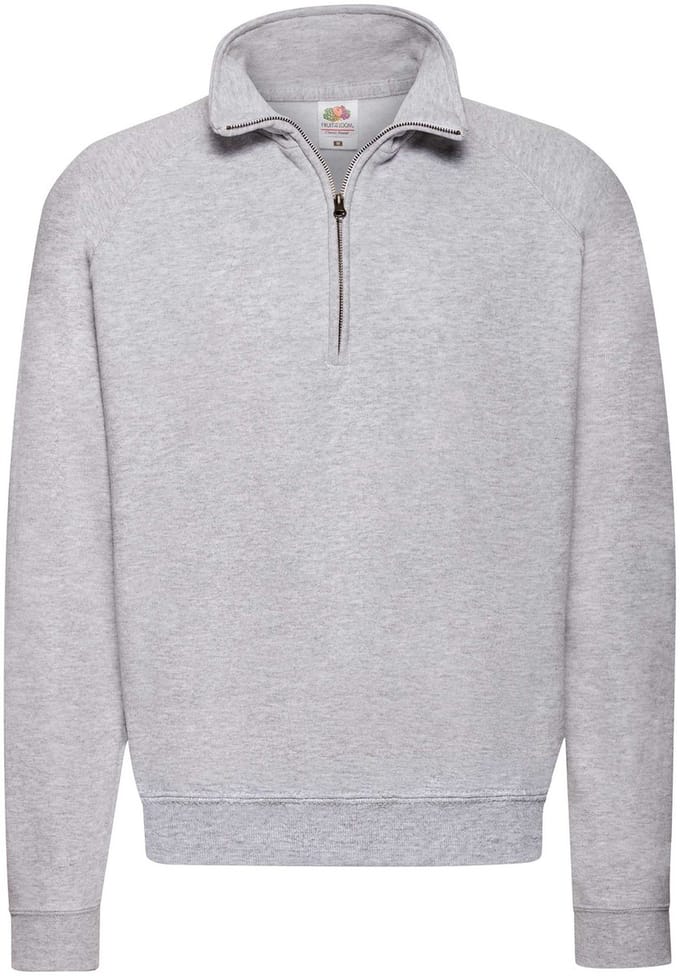 Sweatshirt Fruit Of The Loom Klassieke Rojo met ritssluiting aan de hals - S