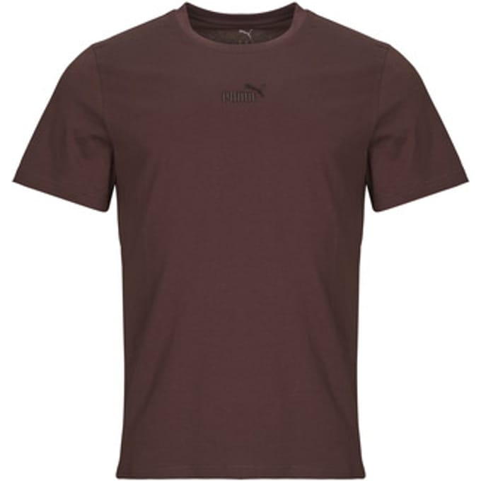 Puma Ess Small No.1 Logo T-shirt Met Korte Mouwen Bruin M Man