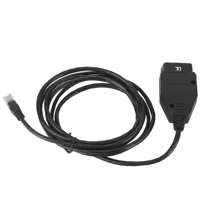 Outil de Diagnostic à Codage Automatique Câble Ethernet vers ENET Lecteur de Code de Programmation Adapté pour Série 1 3 5 7 black