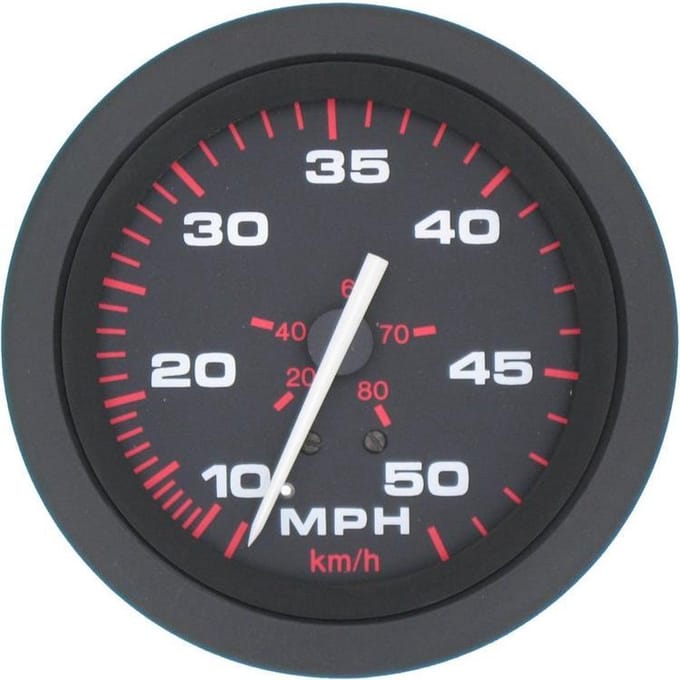 Veethree Amega Snelheidsmeter 0 - 50 MPH Ø 96 mm inclusief Pitot