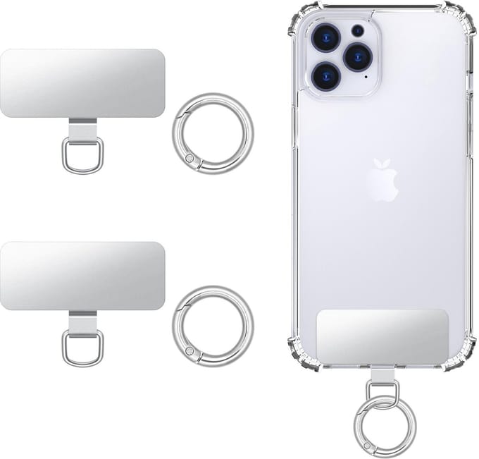 Dailygoody - Telefoon Tether Tab - Stalen Lanyard Pads - Betrouwbare