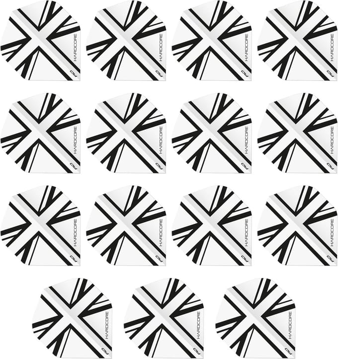 Dart Flights - Standaard Vorm - Darts Spelen - Extra Dikke Kwaliteit - 100 Micron - Transparant Zwart