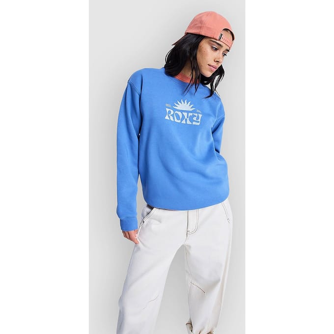 Roxy Surf Stoked Crew Brushed Vint Sweater blauw
