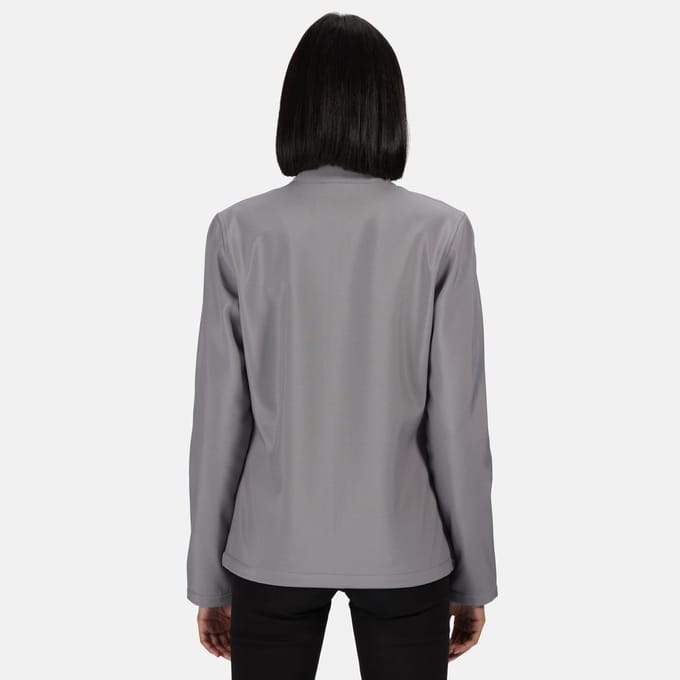 Regatta - Dames Ablaze Printable Softshell Jas (Steengries/Zwart)