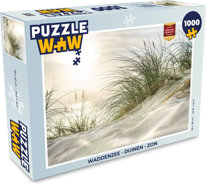 Puzzel Waddenzee - Duinen - Zon - Legpuzzel - Puzzel 1000 stukjes volwassenen