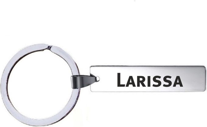 Sleutelhanger Met Naam - Larissa - RVS