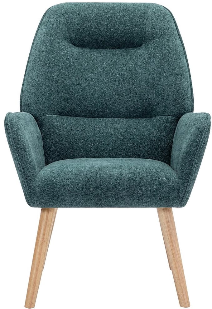 Vente-unique Fauteuil van eendgroene stof OSIMO