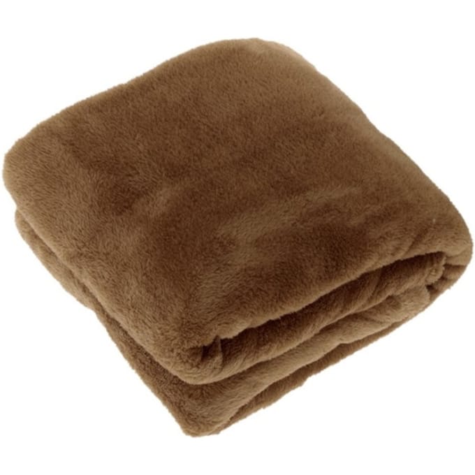 Unique Living Plaid Justin - Polyester - Bruin - 150 x 200 x 0 cm (BxHxD)