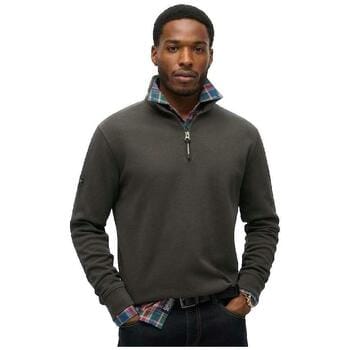 Superdry - Utility sweatshirt met logo en halve rits - Heren - Truien